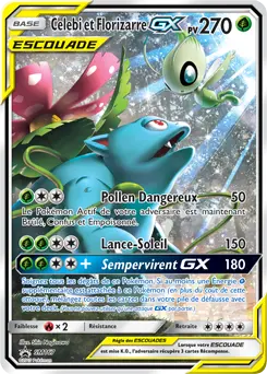 Carte Pokémon Celebi et Florizarre GX #SM167 — Promos Soleil et Lune