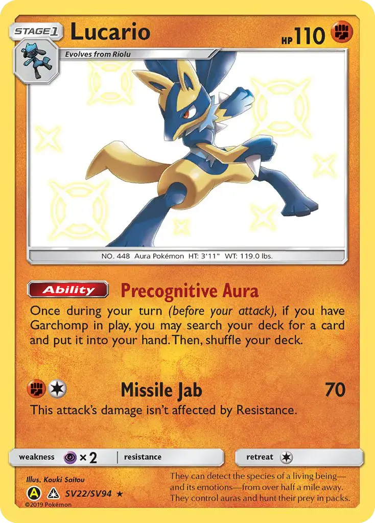 Lucario #SV22 — Hidden Fates
