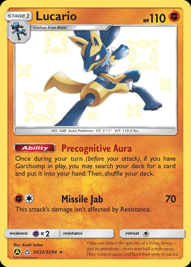 Lucario #SV22 — Hidden Fates