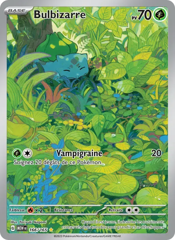 Carte Pokémon Bulbizarre #166 — Pokémon 151