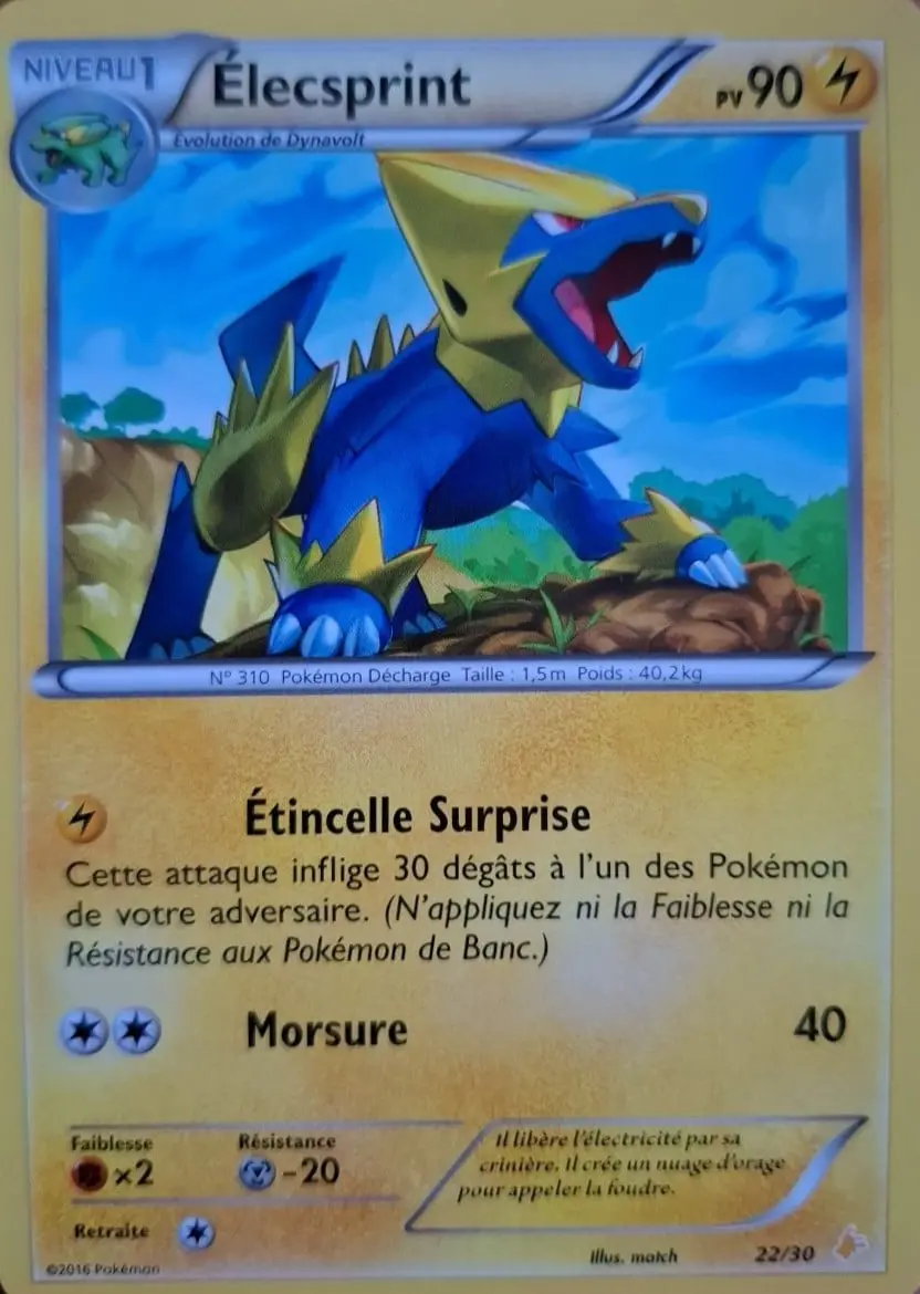 Manectric #22 — XY Trainer Kit (Pikachu Libre)
