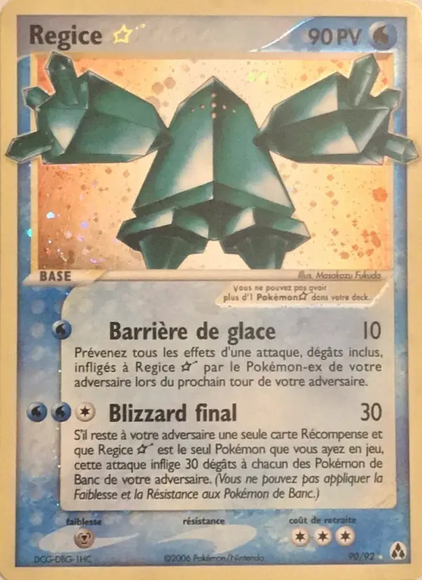 Carte Pokémon Regice ☆ #90 — Créateurs de Légendes