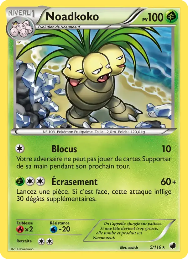 Carte Pokémon Noadkoko #5 — Glaciation Plasma