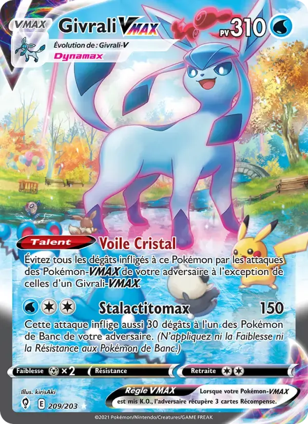 Carte Pokémon Givrali VMAX #209 — Évolution Céleste