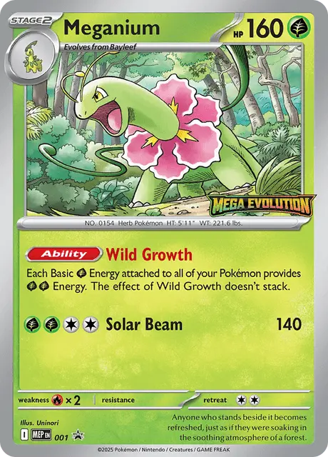 Meganium #001 — Mega Evolution Promos
