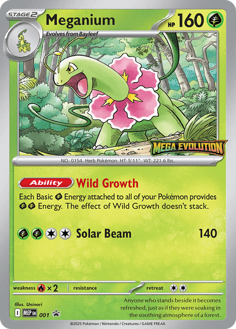 Meganium #001 — Mega Evolution Promos