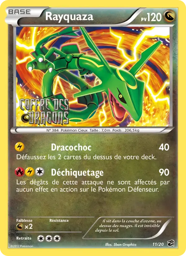 Carte Pokémon Rayquaza #11 — Coffre des Dragons
