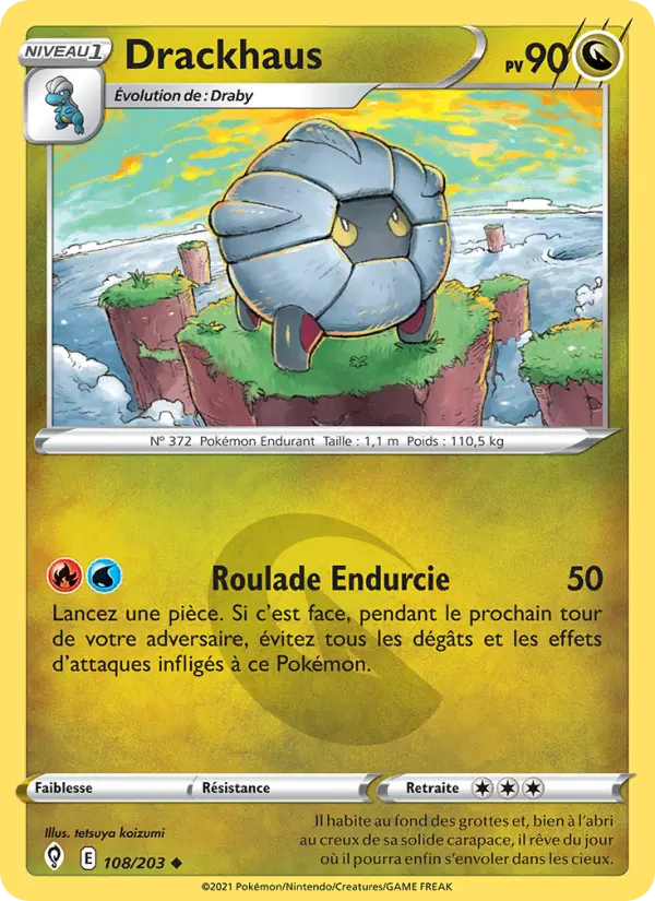 Carte Pokémon Drackhaus #108 — Évolution Céleste