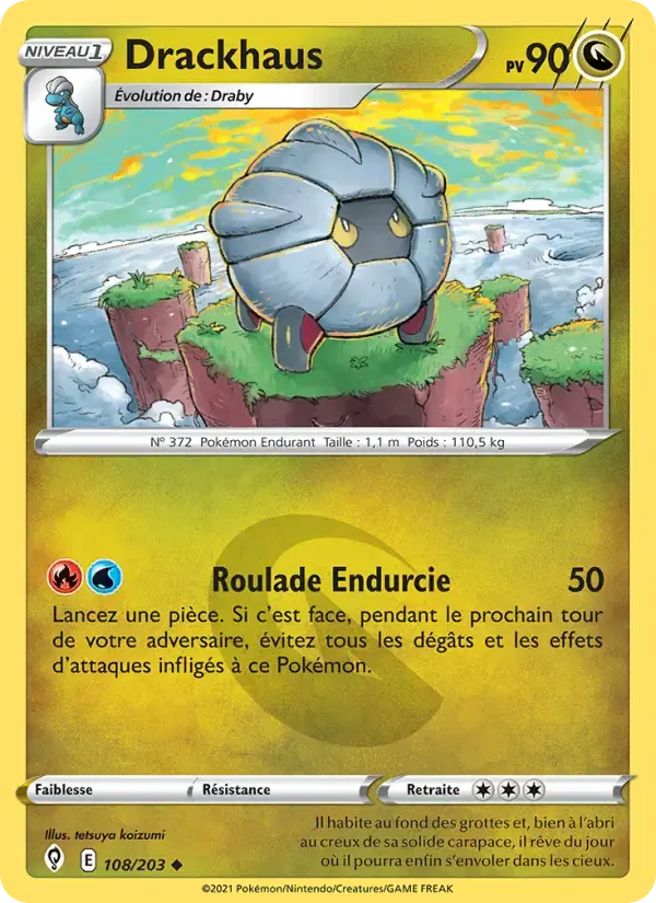 Carte Pokémon Drackhaus #108 — Évolution Céleste
