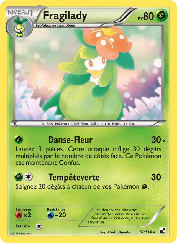 Carte Pokémon Fragilady #10 — Noir et Blanc