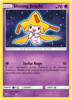 Carte Pokémon Jirachi Brillant #42 — Légendes Brillantes