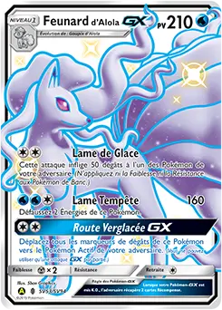 Carte Pokémon Feunard d’Alola-GX #SV53 — Destinées Occultes
