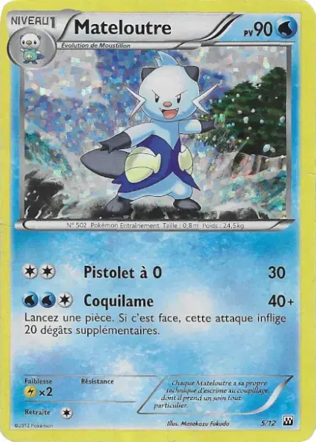 Carte Pokémon Mateloutre #5 — 2012 Promo McDonald's