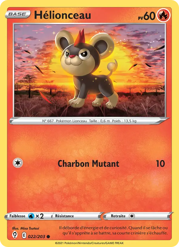 Carte Pokémon Hélionceau #22 — Évolution Céleste