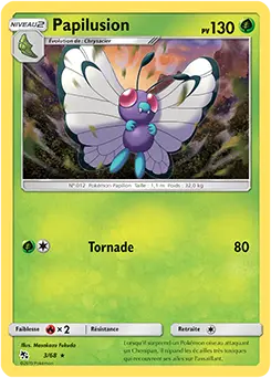 Carte Pokémon Papilusion #3 — Destinées Occultes