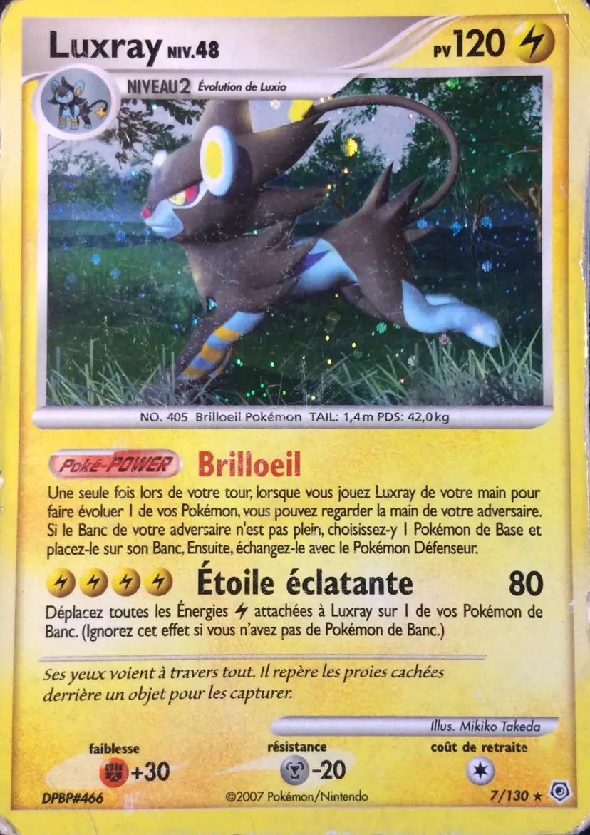 Carte Pokémon Luxray #7 — Diamant et Perle