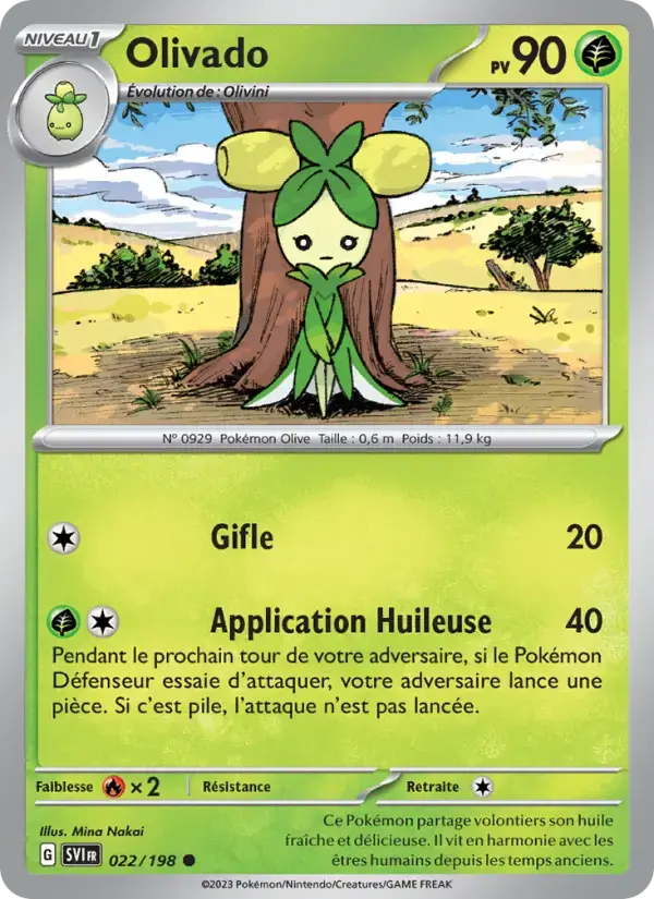 Carte Pokémon Olivado #022 — Écarlate et Violet