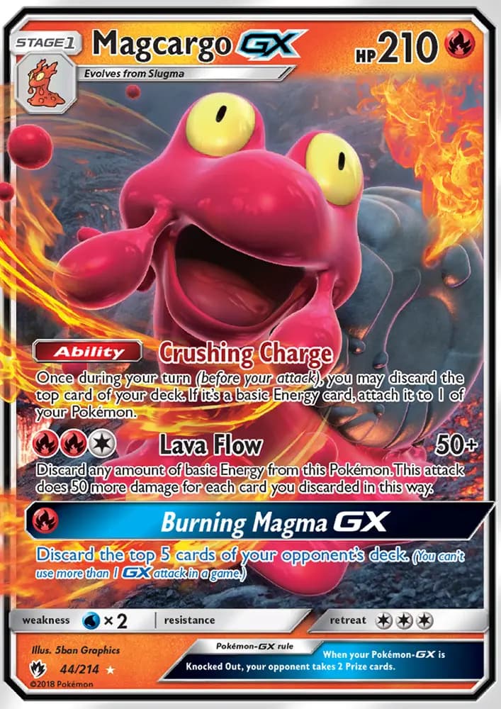 Magcargo GX #44 — Lost Thunder