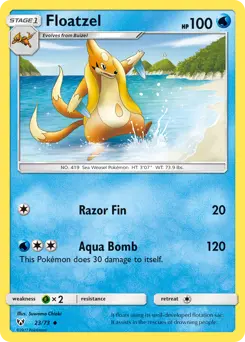 Floatzel #23 — Shining Legends