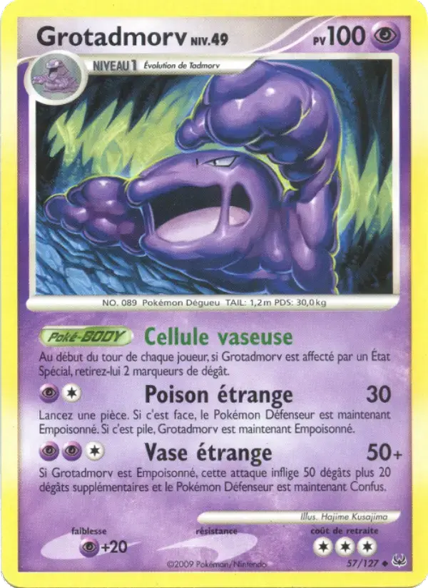 Carte Pokémon Grotadmorv #57 — Platine