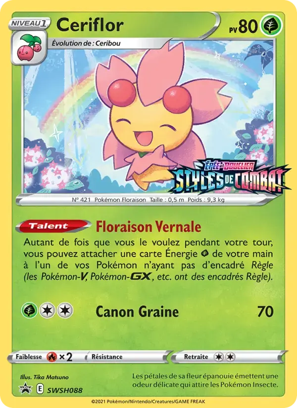 Carte Pokémon Ceriflor #SWSH088 — Promos Épée et Bouclier