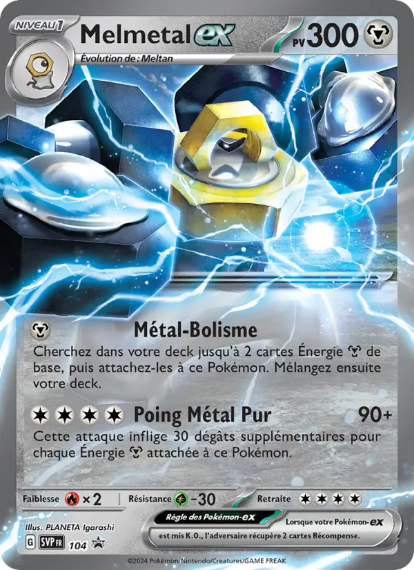Carte Pokémon Melmetal-ex #104 — Promos Écarlate et Violet