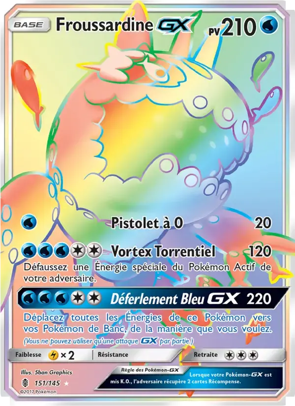 Carte Pokémon Froussardine GX #151 — Gardiens Ascendants