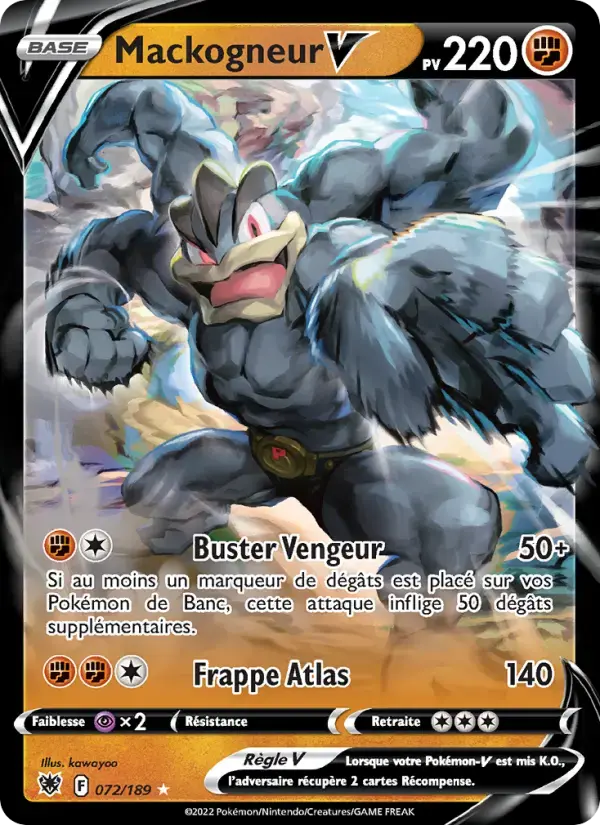 Carte Pokémon Mackogneur V #072 — Astres Radieux