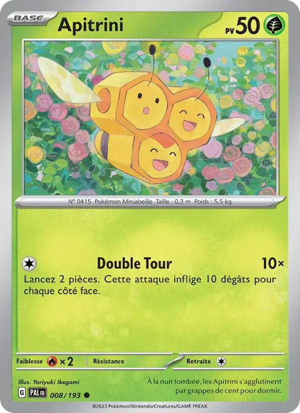 Carte Pokémon Apitrini #008 — Évolutions à Paldea