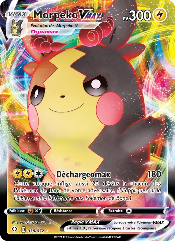 Carte Pokémon Morpeko VMAX #38 — Destinées Radieuses