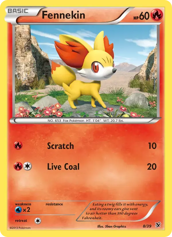 Fennekin #8 — Kalos Starter Set