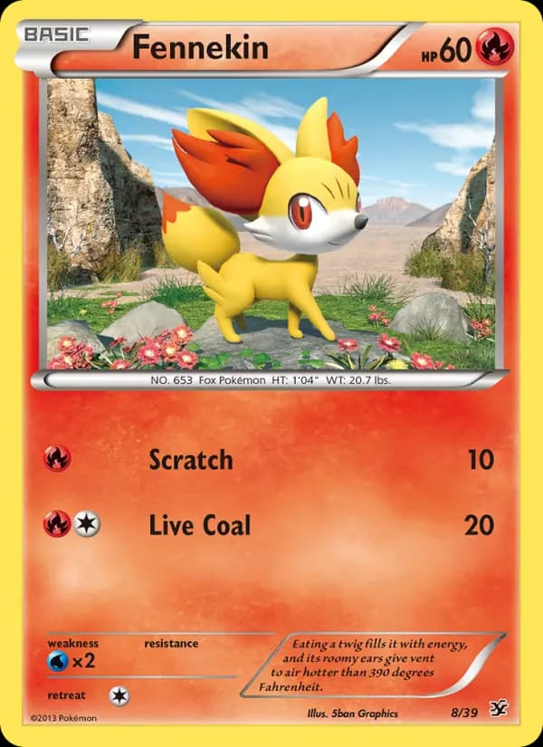 Fennekin #8 — Kalos Starter Set