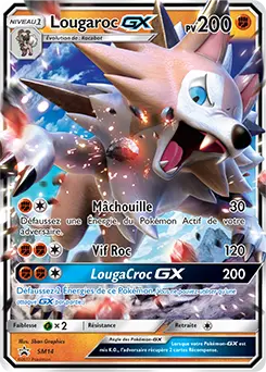 Carte Pokémon Lougaroc GX #SM14 — Promos Soleil et Lune