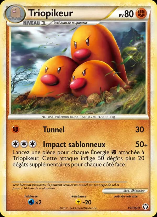 Carte Pokémon Triopikeur #19 — Triomphant