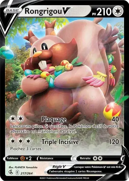 Carte Pokémon Rongrigou-V #217/264 — Jumbo