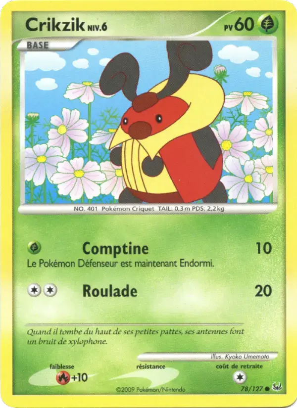Carte Pokémon Crikzik #78 — Platine