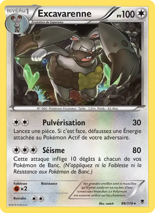 Carte Pokémon Excavarenne #88 — Vigueur Spectrale