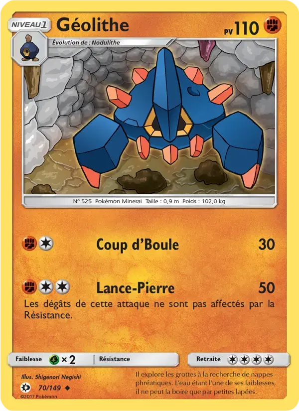 Carte Pokémon Géolithe #70 — Soleil et Lune