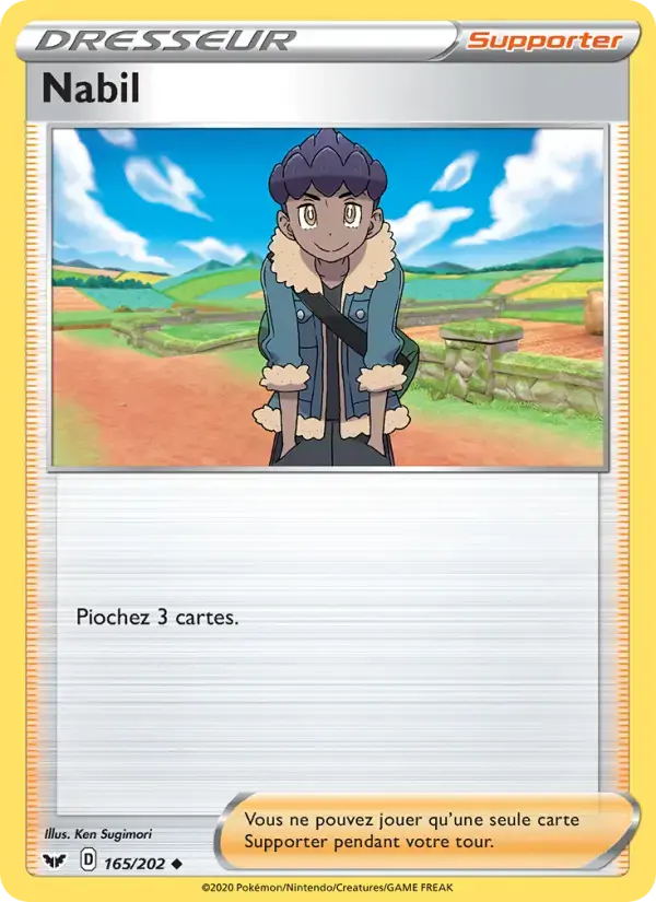 Carte Pokémon Nabil #165 — Épée et Bouclier