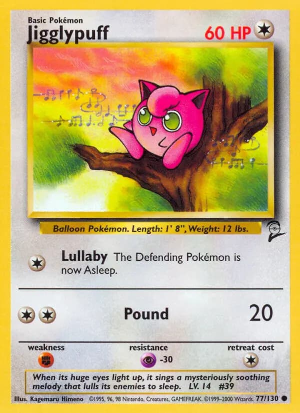 Jigglypuff #77 — Base Set 2