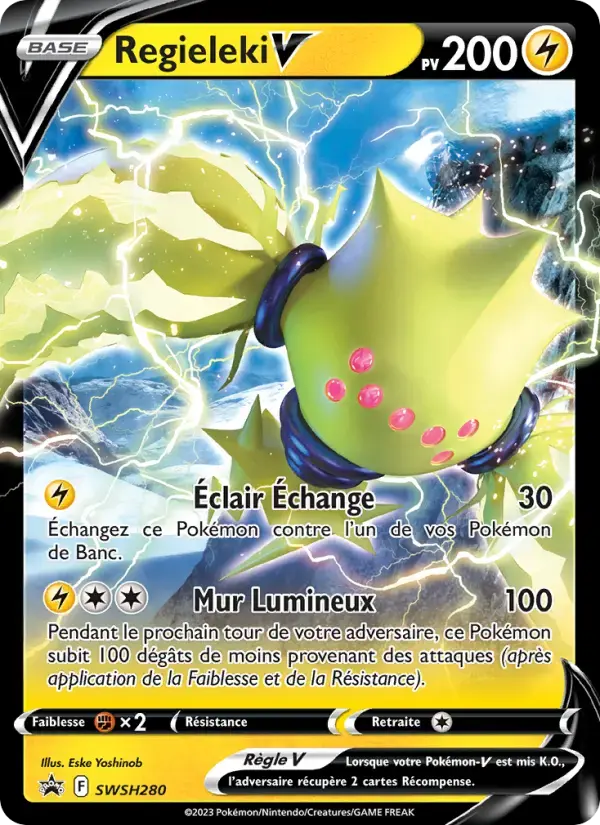 Carte Pokémon Regieleki V #SWSH280 — Promos Épée et Bouclier