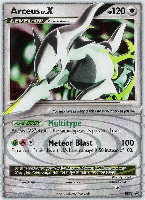 Carte Pokémon Arceus LV.X #DP56 — Promos Diamant et Perle