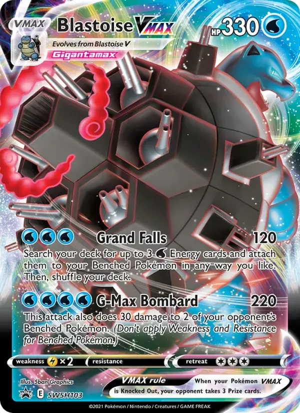Blastoise VMAX #SWSH103 — Sword & Shield Promos