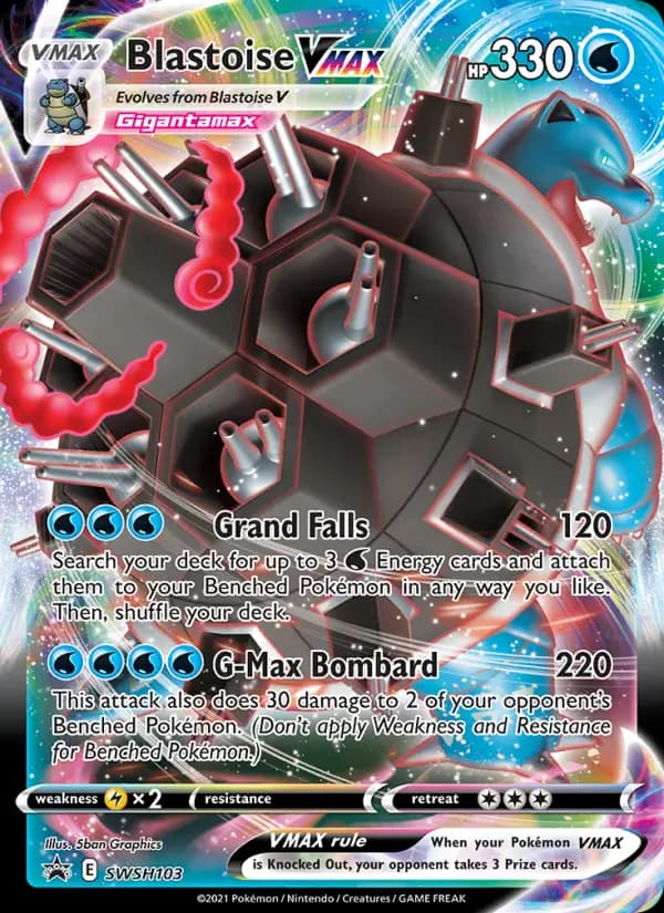 Blastoise VMAX #SWSH103 — Sword & Shield Promos