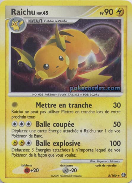 Carte Pokémon Raichu #8 — Tempête