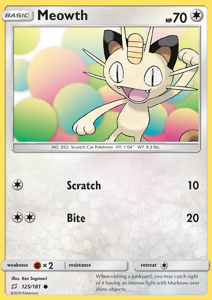 Meowth #125 — Team Up