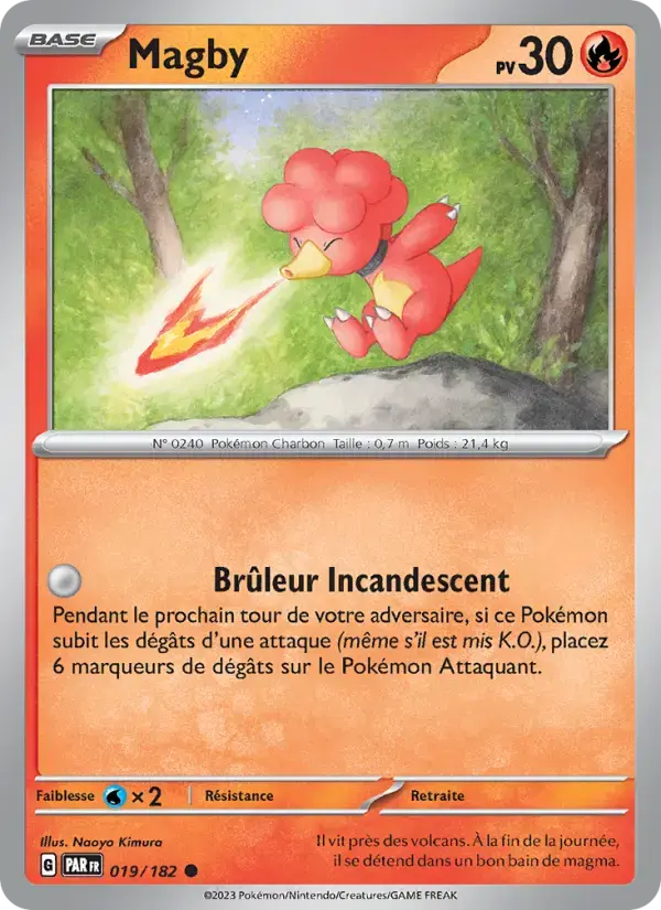Carte Pokémon Magby #019 — Faille Paradoxe
