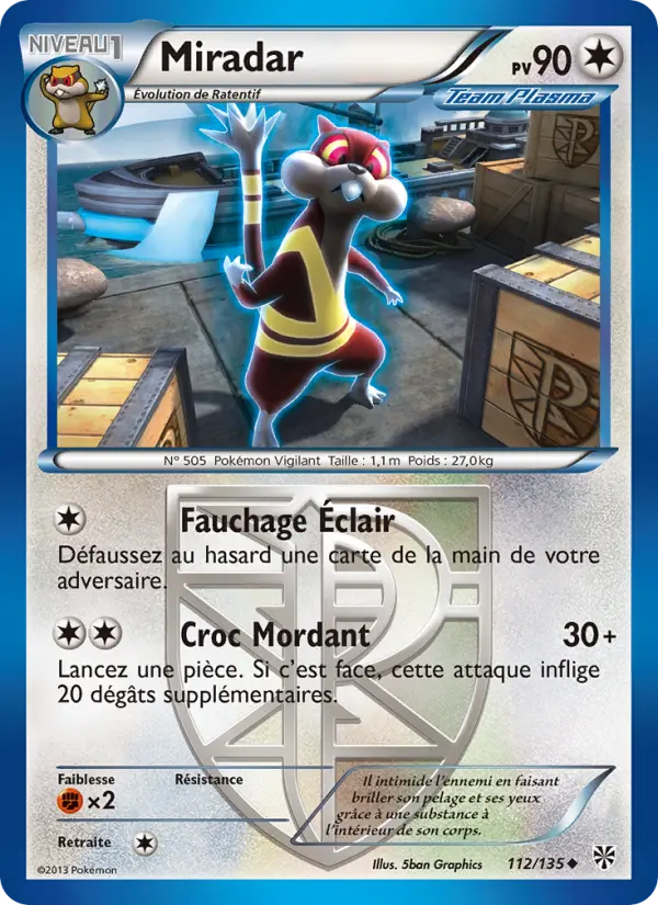 Carte Pokémon Miradar #112 — Tempête Plasma
