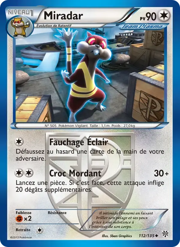 Carte Pokémon Miradar #112 — Tempête Plasma