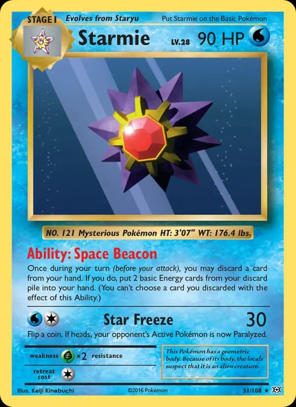Starmie #31 — Evolutions